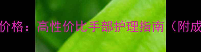 Coco香水护手霜价格高性价比手部护理指南附成分与适用人群