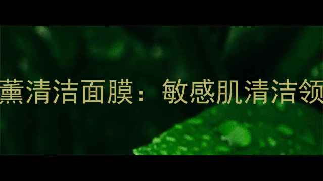 彼得罗夫香薰清洁面膜敏感肌清洁领域的革新者