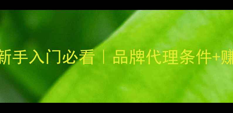 护肤代理招募全攻略新手入门必看品牌代理条件赚钱秘籍选品避坑指南