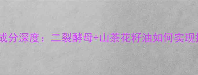 欧缇丽护肤品核心成分深度二裂酵母山茶花籽油如何实现抗老修复双效合一