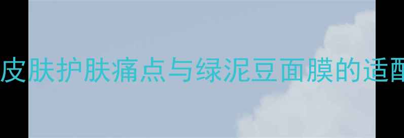 油性皮肤护肤痛点与绿泥豆面膜的适配性