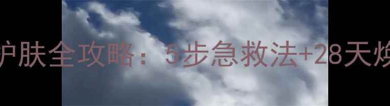职场女性必看办公室护肤全攻略5步急救法28天焕肤计划附产品清单
