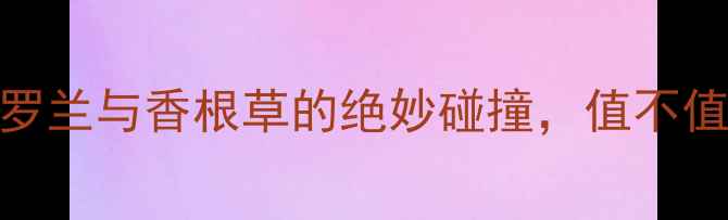 范思哲紫钻香水测评紫罗兰与香根草的绝妙碰撞值不值得入手附真人试香报告