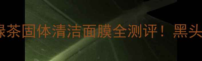 毛孔大救星绿茶固体清洁面膜全测评黑头白头连夜逃跑